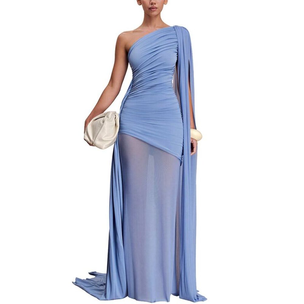 Dilireba Womens One-Shoulder Maxi Dress